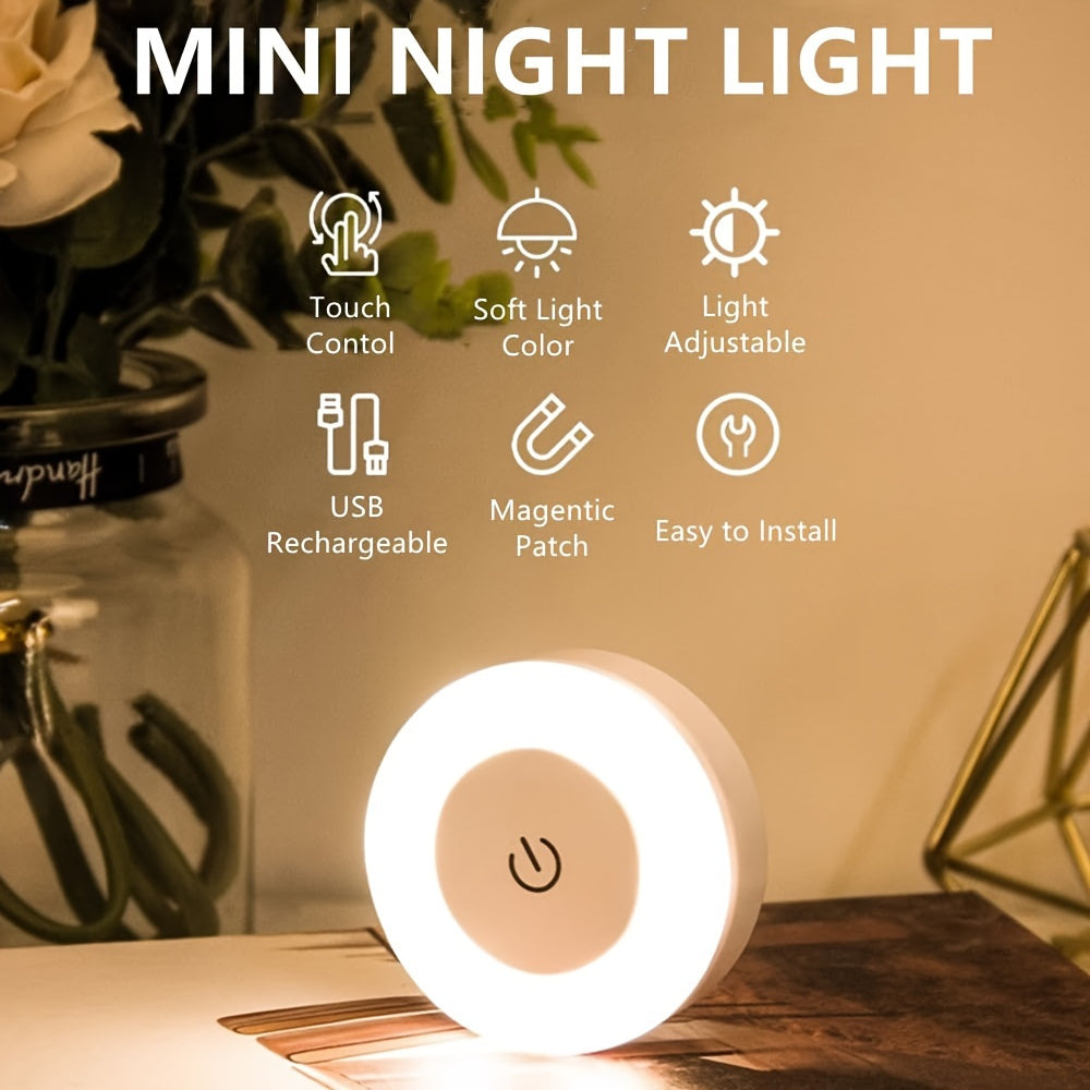 Versatile LED Touch Night Light for Home Decor